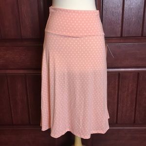 Lularoe Small pink with square detail midi dress